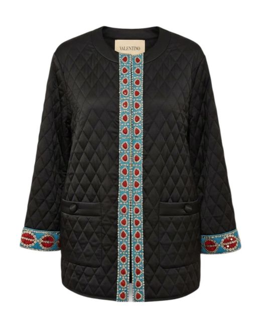 Valentino Black Long-Sleeve Casual Jacket
