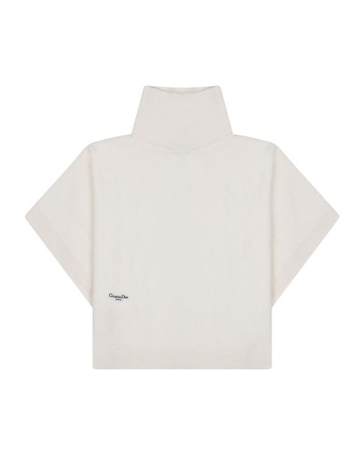 Dior White Turtleneck Sweatshirt