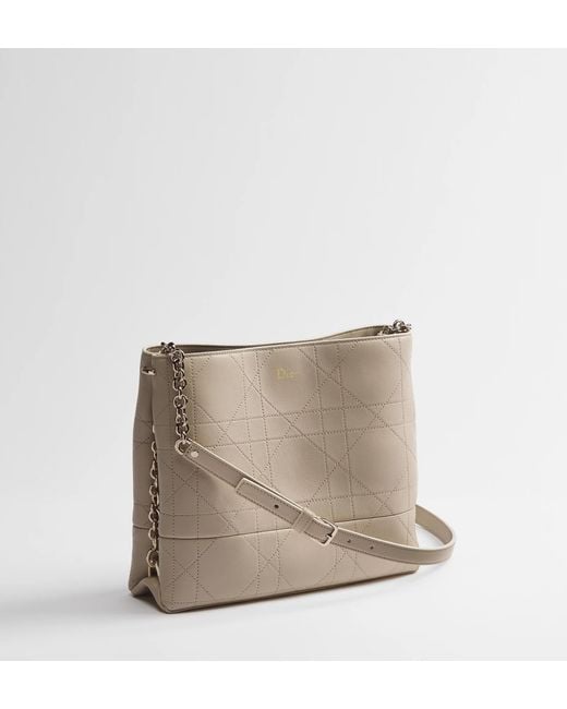 Dior White Trianon Bag With Chain