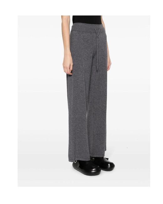 Lisa Yang Gray Elastic Waist Casual Pants