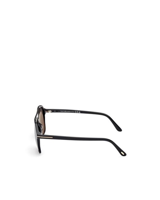 Tom Ford Metallic Eyewear Autari Pilot Frame Sunglasses for men