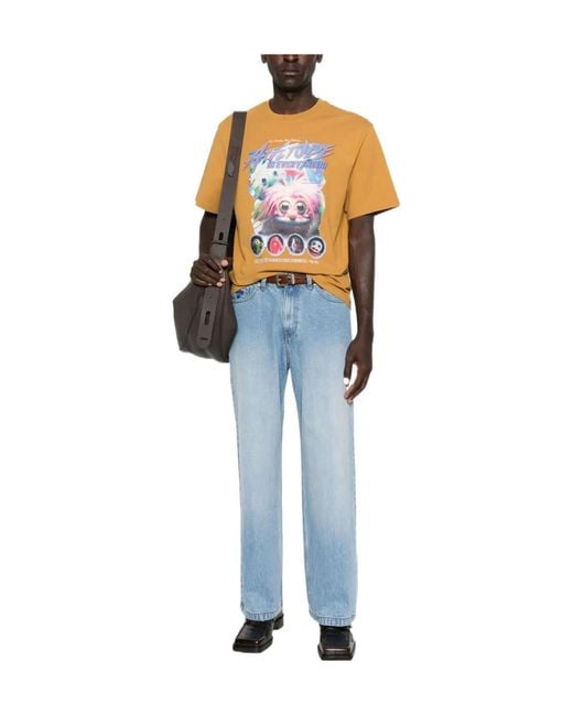 Martine Rose Multicolor Graphic-Print Cotton T-Shirt for men
