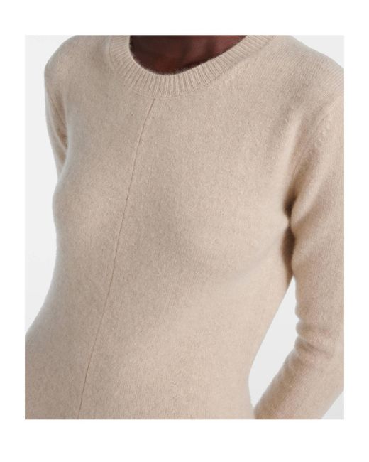 Joseph Natural Round Neck Long Sleeve Dress
