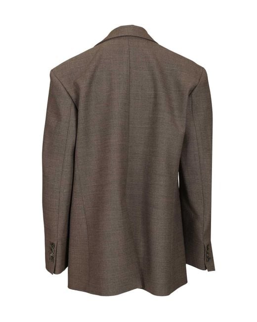 P.A.R.O.S.H. Brown Button-Down Blazer