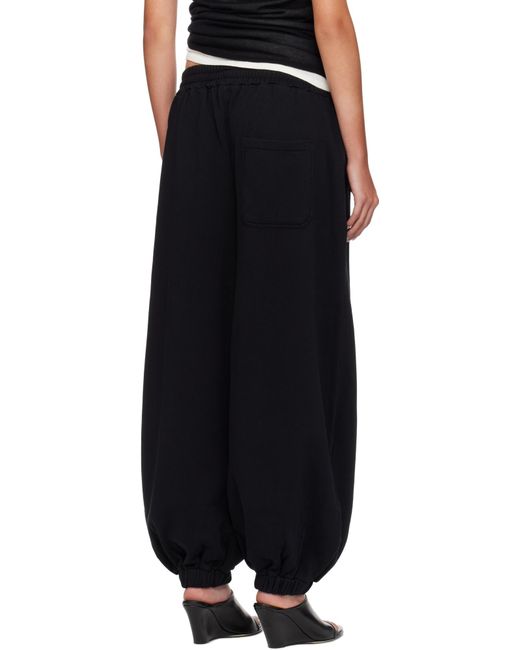 Lu'u Dan Black Baggy Bontan Sweatpants for men