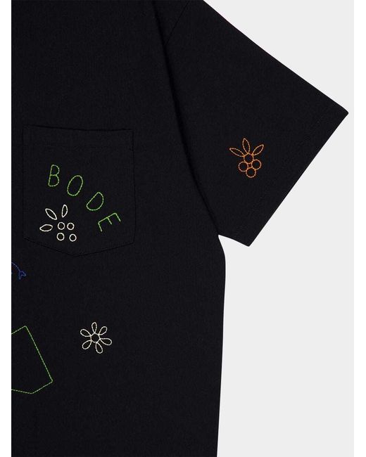 Bode Embroidered Field Guide T-Shirt for men