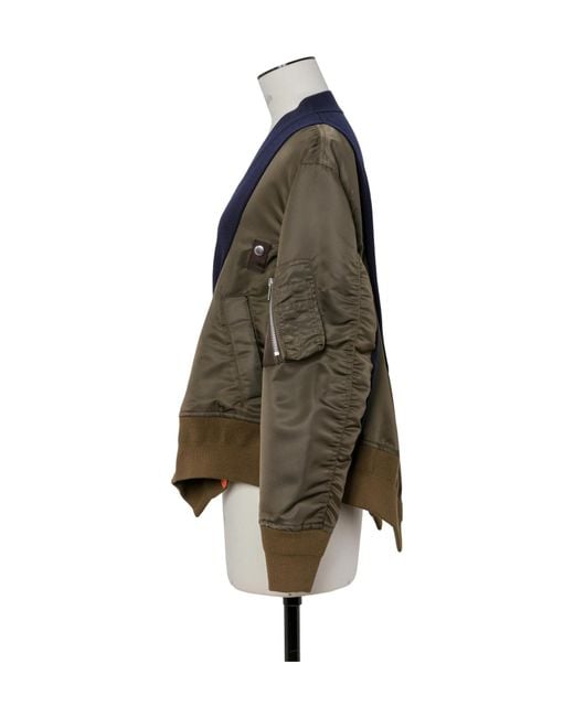 Sacai Blue Insert Cardigan Jacket