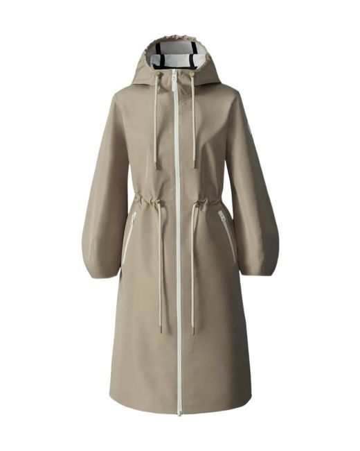 Mackage Natural Mekelle-Z Drawstring Hooded Raincoat