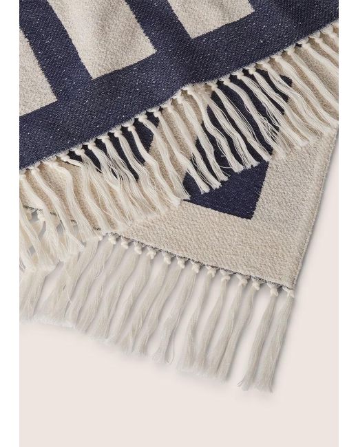 Loro Piana Blue Logo Beach Towel