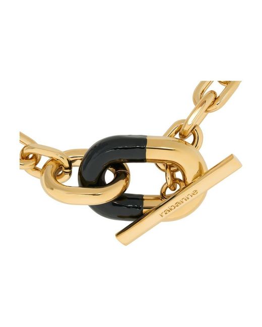 Rabanne Metallic Rabanne Two-Toned Chain Bracelet