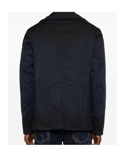 DSquared² Blue Double-Breasted Jacket for men