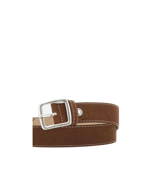 Gianni Chiarini Brown Contrast Stitching Belt