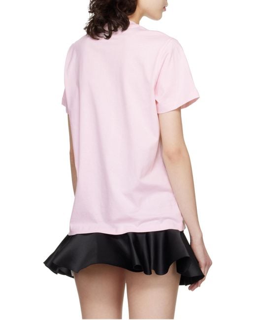 Ganni Pink Cherries Printed Long-Sleeved T-Shirt