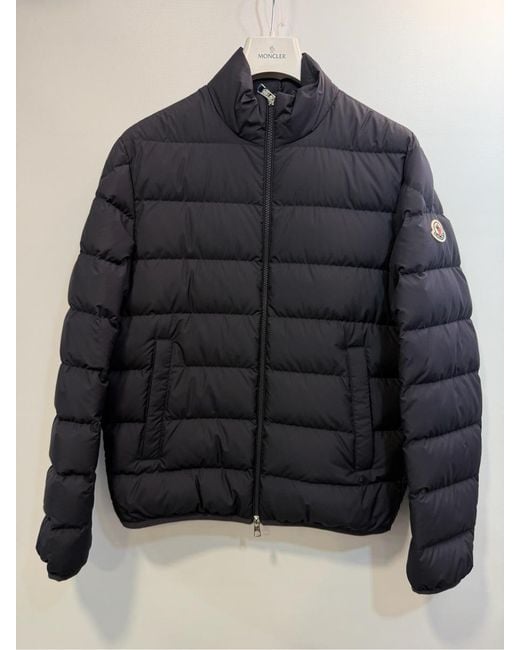 Moncler Gray Baudinet Zip-Up Short Padded Jacket for men
