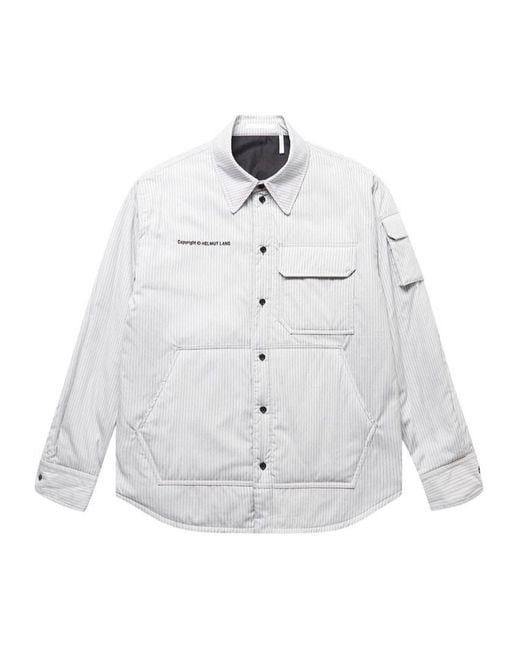 Helmut Lang White Long Sleeve Casual Jacket for men