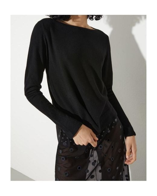 MAX&Co. Black Boat-Neck Jumper