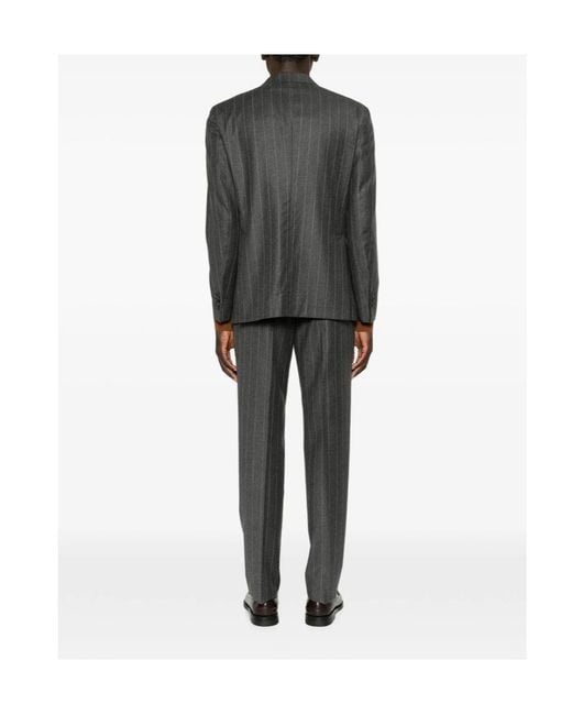 Tagliatore Gray Long-Sleeve Suit Set for men