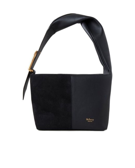 Mulberry Black Small Retwist Hobo Leather Bag