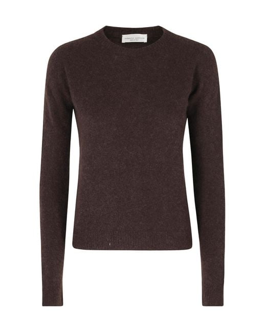 Roberto Collina Brown Crew-Neck Sweater