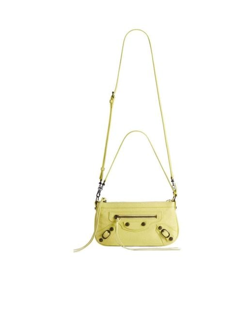 Balenciaga Metallic Le City Pouch On Strap