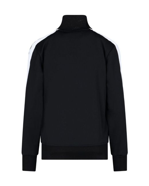 Palm Angels Black Side-Stripe Track Jacket