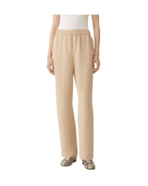 Fabiana Filippi Natural Elastic Waist Casual Pants