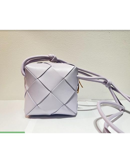Bottega Veneta Gray Mini Cassette Shoulder Bag