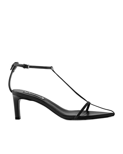 Jil Sander Metallic 80Mm Leather Sandals