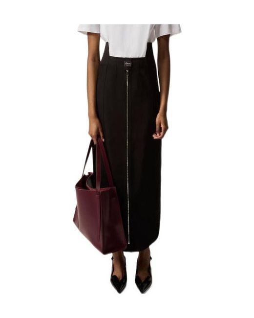 Coperni Black Zippered Skirt