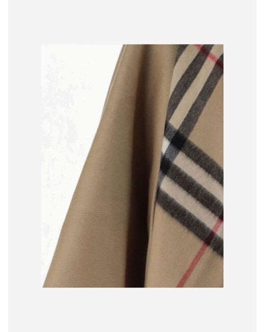 Burberry Multicolor Check Cashmere Wool Cape