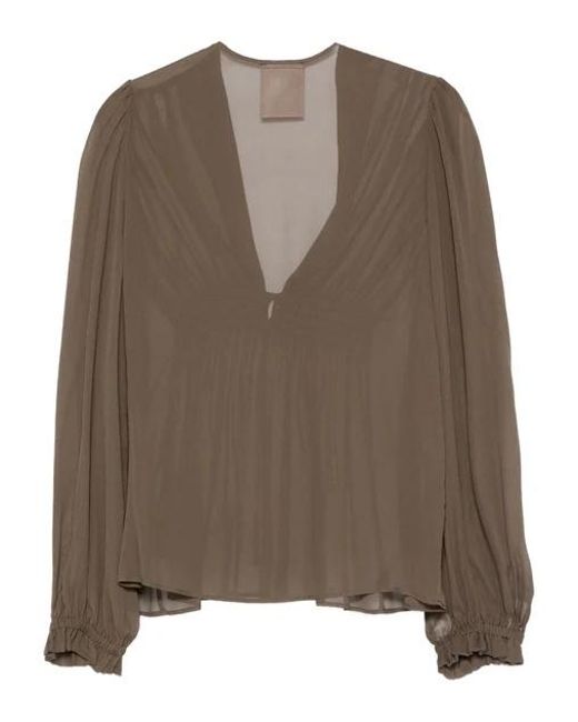 Semicouture Brown Blouse