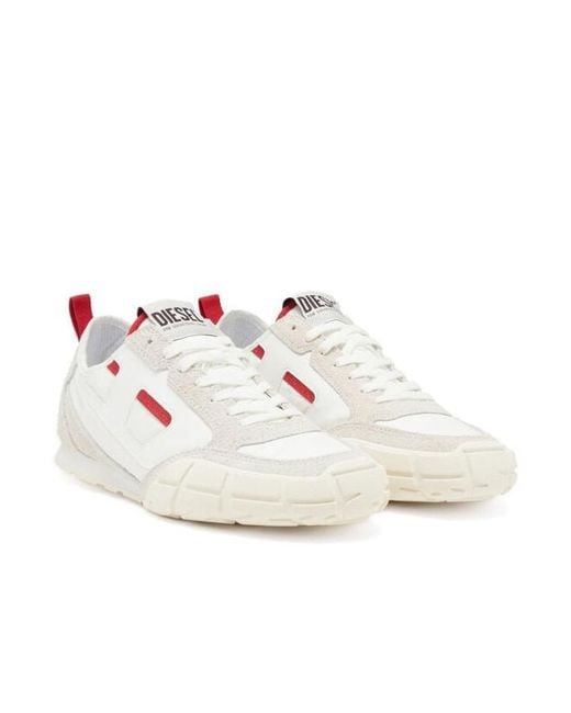 DIESEL White S-Pagodha Low-Top Sneakers for men