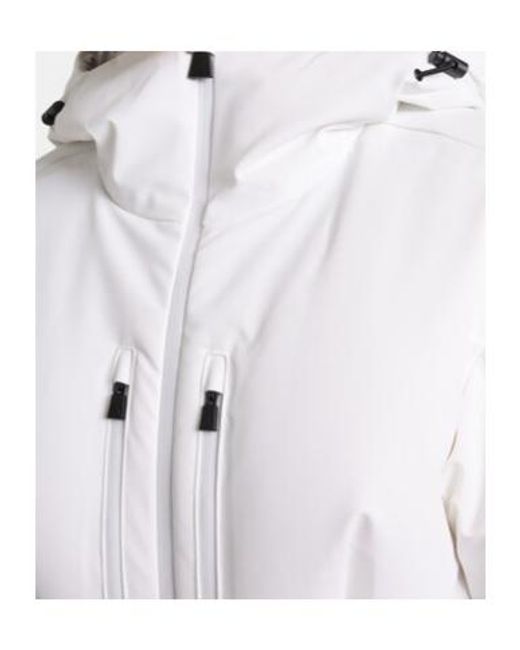 Aztech Mountain White Vertical Nuke Down Ski Jacket