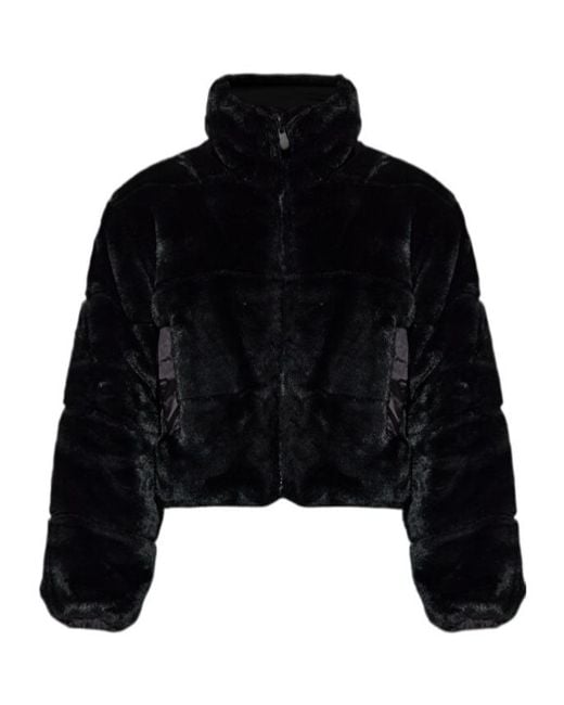 Save The Duck Black Yuki High Neck Jacket