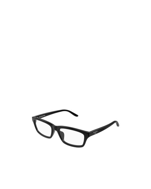 Balenciaga White Eyewear Rectangle Frame Glasses for men