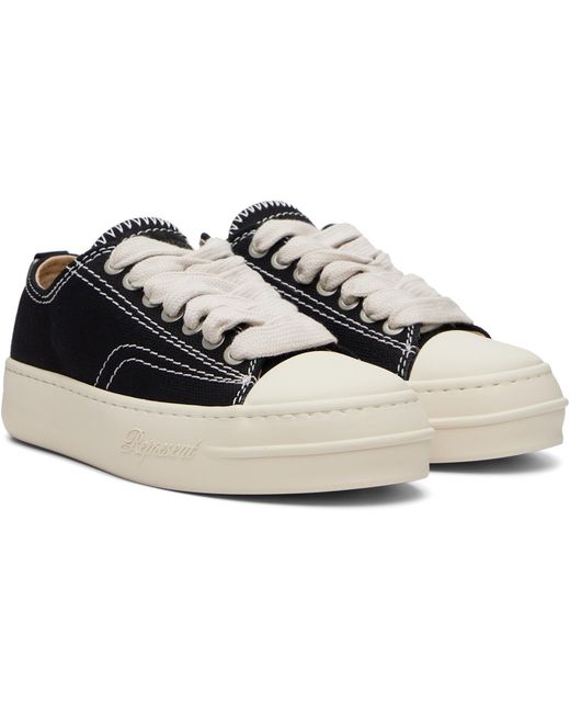 Represent Black Rep-Cap Low-Top Sneakers for men