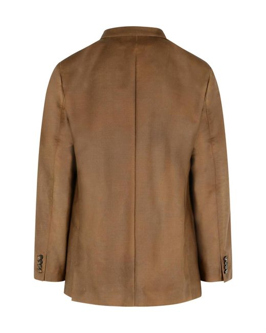 Maison Margiela Brown Single-Breasted Tailored Jacket for men