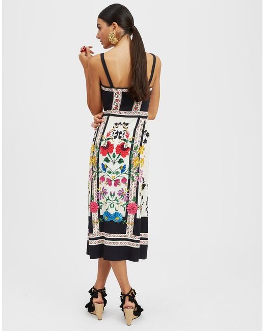 LaDoubleJ White Buy Me A Martini Floral-Print Dress
