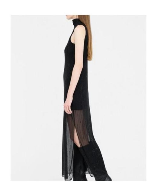 Liu Jo Black Embellished Tulle Dress