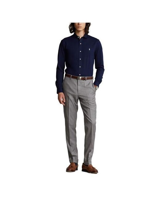 Polo Ralph Lauren Blue Long Sleeve Button-Down Shirt for men