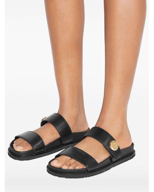 Tory Burch Black Romy Sport Slide Sandals