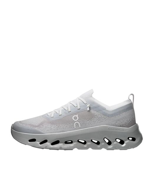On Shoes Gray Round-Toe Sneakers