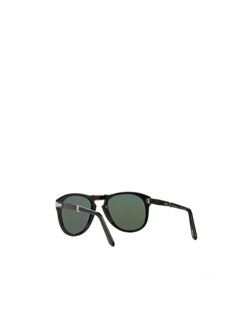 Persol Green 714 Round Frame Sunglasses for men