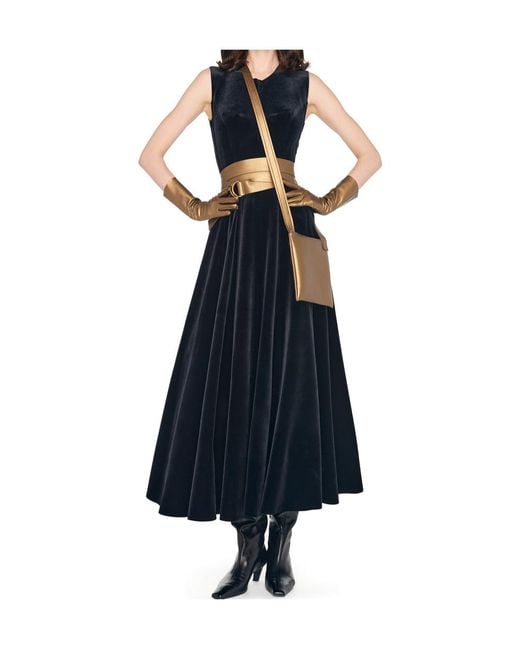 Norma Kamali Blue Grace Maxi Dress