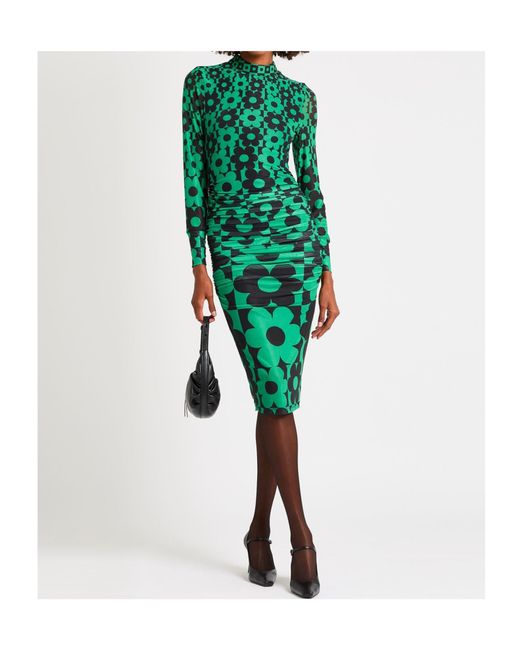 Farm Rio Green Long-Sleeved Dress