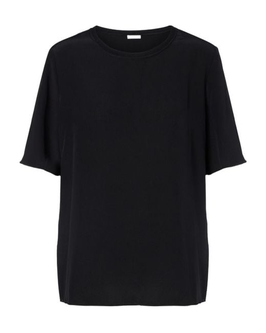 Joseph Black Rubin Silk Crêpe De Soie T-Shirt