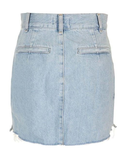 Agolde Blue Denim Skirt