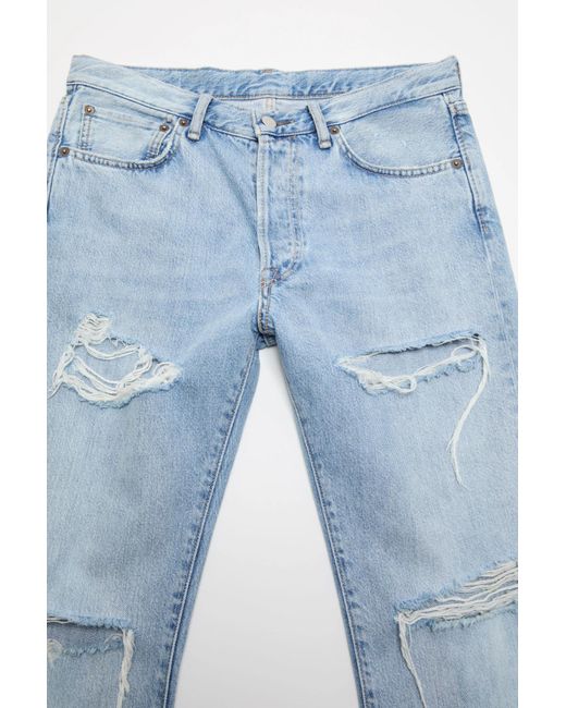 Acne Blue Distressed Jeans for men