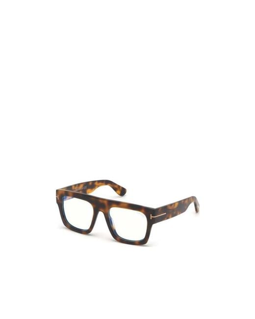 Tom Ford White Eyewear Square Frame Glasses for men