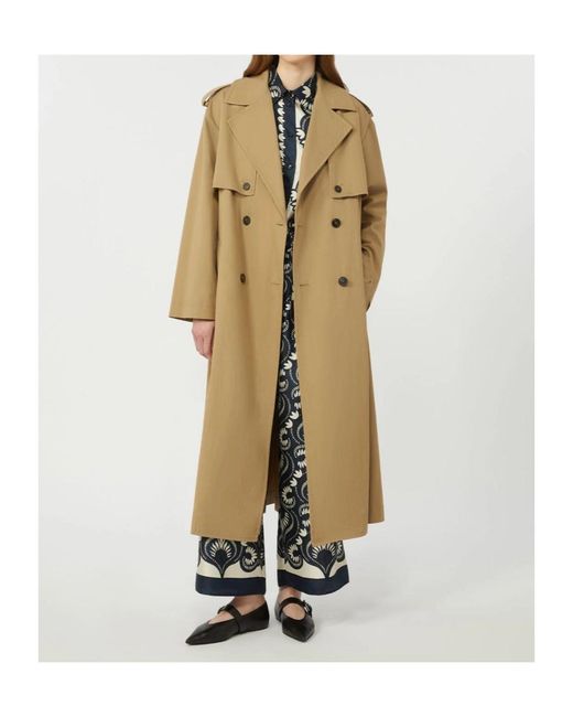 Weekend by Maxmara Blue Silk Ankle-Length Trosuers